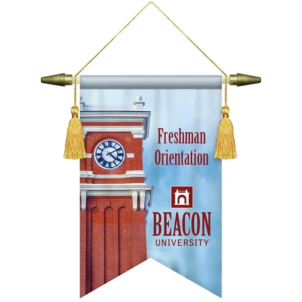 7" x 10" Custom Digitally Printed Podium Banner Angle Cut without... from ASI 80228 Quinn