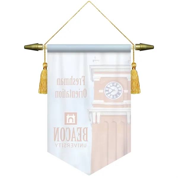 7" x 10" Custom Digitally Printed Podium Banner V Bottom without... from ASI 80228 Quinn