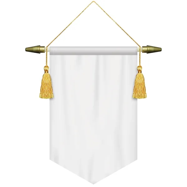 7" x 10" Custom Digitally Printed Podium Banner V Bottom without... from ASI 80228 Quinn