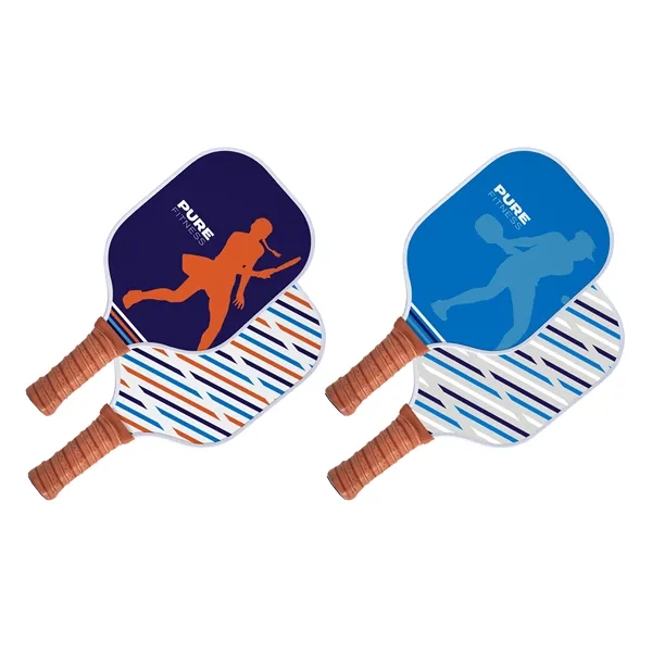 High-quality Pickleball Set featuring two fiberglass paddles with vibrant, edge-to-edge, full-color... from ASI 45657 Pop! Promos