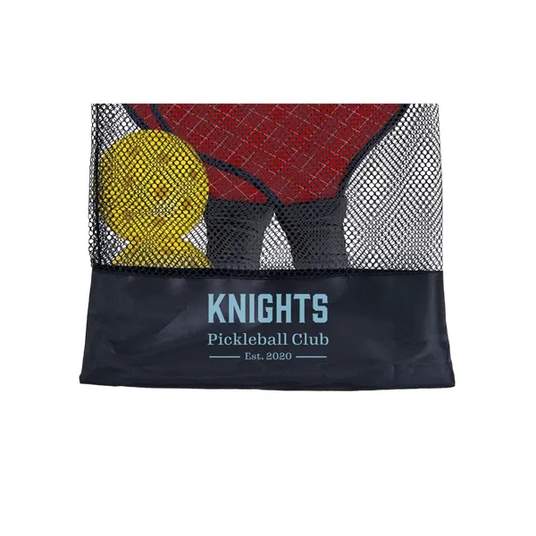 High-quality Pickleball Set featuring two fiberglass paddles with vibrant, edge-to-edge, full-color... from ASI 45657 Pop! Promos