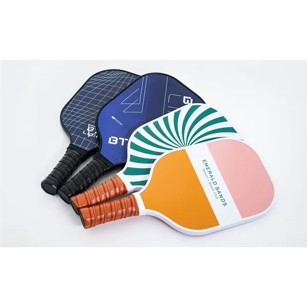 High-quality Pickleball Set featuring two fiberglass paddles with vibrant, edge-to-edge, full-color... from ASI 45657 Pop! Promos