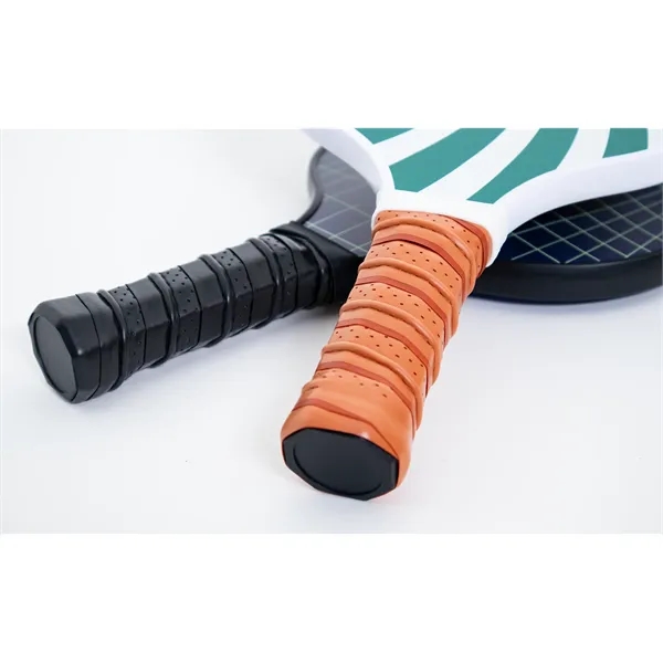 High-quality Pickleball Set featuring two fiberglass paddles with vibrant, edge-to-edge, full-color... from ASI 45657 Pop! Promos