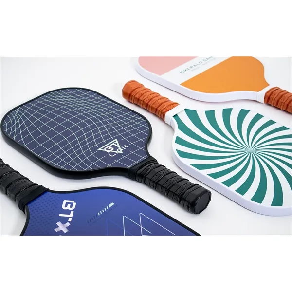 High-quality Pickleball Set featuring two fiberglass paddles with vibrant, edge-to-edge, full-color... from ASI 45657 Pop! Promos