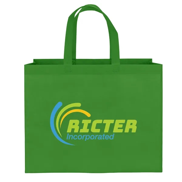 Economical non-woven Value™ Budget Tote features heat-sealed handles... from ASI 37940 Bag Makers Inc