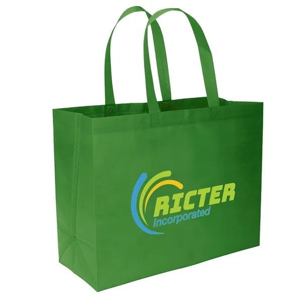 Economical non-woven Value™ Budget Tote features heat-sealed handles... from ASI 37940 Bag Makers Inc