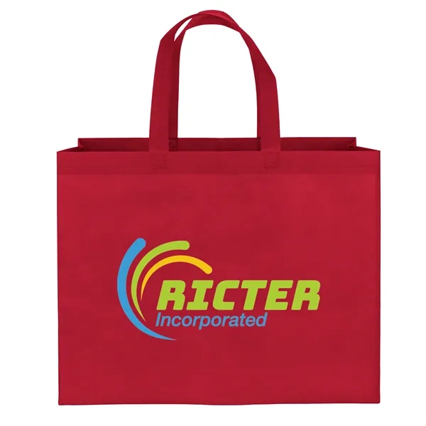 Economical non-woven Value™ Budget Tote features heat-sealed handles... from ASI 37940 Bag Makers Inc