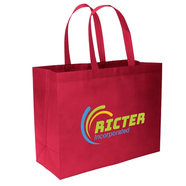 Economical non-woven Value™ Budget Tote features heat-sealed handles... from ASI 37940 Bag Makers Inc