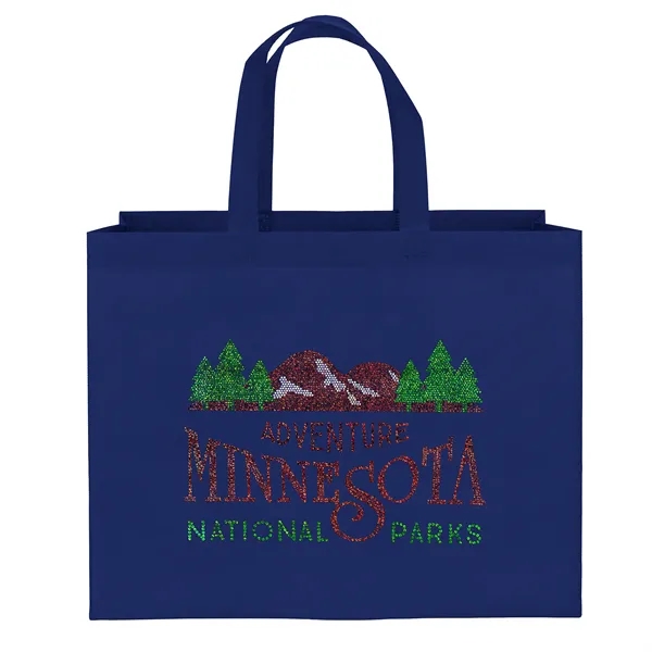 Economical non-woven Value Budget Tote features heat-sealed handles.... from ASI 37940 Bag Makers Inc