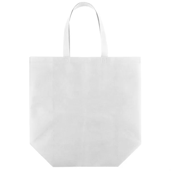 Economical non-woven Value Budget Tote features heat-sealed handles.... from ASI 37940 Bag Makers Inc