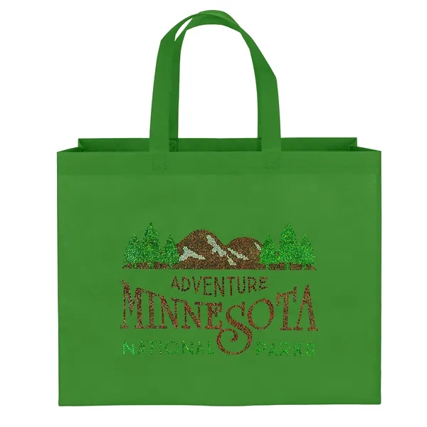 Economical non-woven Value Budget Tote features heat-sealed handles.... from ASI 37940 Bag Makers Inc