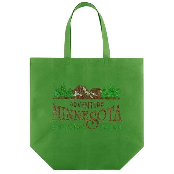 Economical non-woven Value Budget Tote features heat-sealed handles.... from ASI 37940 Bag Makers Inc