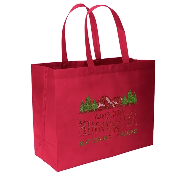 Economical non-woven Value Budget Tote features heat-sealed handles.... from ASI 37940 Bag Makers Inc
