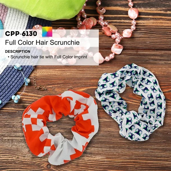 Full Color Hair Scrunchie... from ASI 30208 A P Specialties / AP Specialties