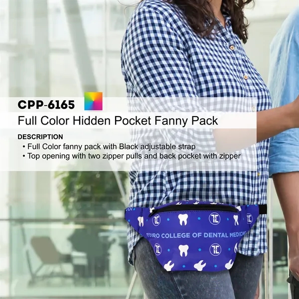 Full Color Hidden Pocket Fanny Pack... from ASI 30208 A P Specialties / AP Specialties
