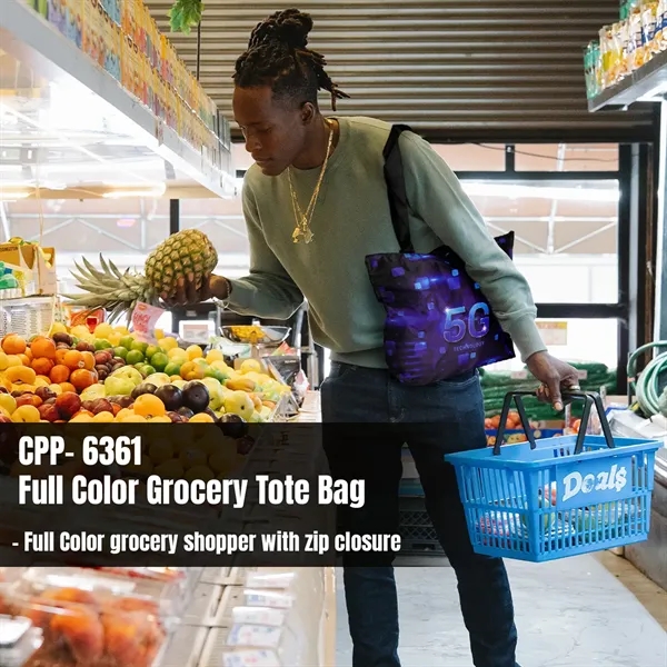 Full Color Grocery Tote Bag... from ASI 30208 A P Specialties / AP Specialties