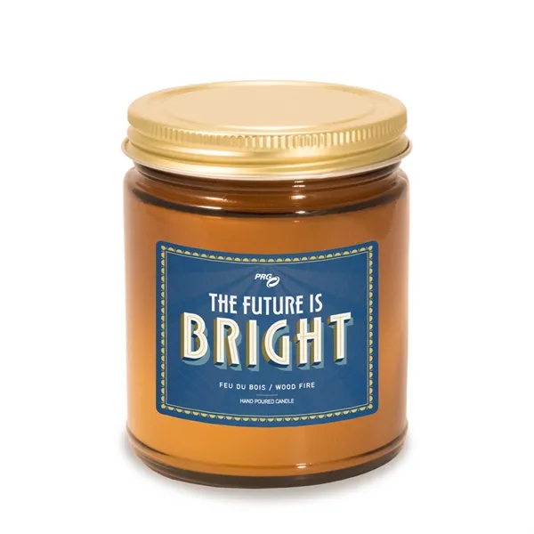 8 oz. Amber Apothecary Jar Candle - available in custom scents... from ASI 38850 Bath Promotions / Bath Promotions