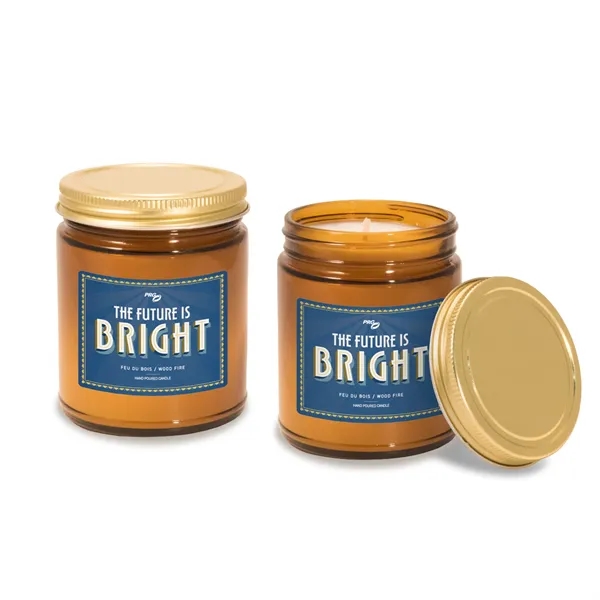 8 oz. Amber Apothecary Jar Candle - available in custom scents... from ASI 38850 Bath Promotions / Bath Promotions