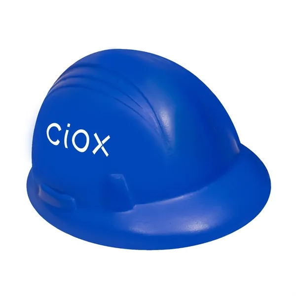 3.5" x 2.75" x 2" hard hat shaped stress reliever.... from ASI 63549 Jornik Manufacturing Corp / Jornik