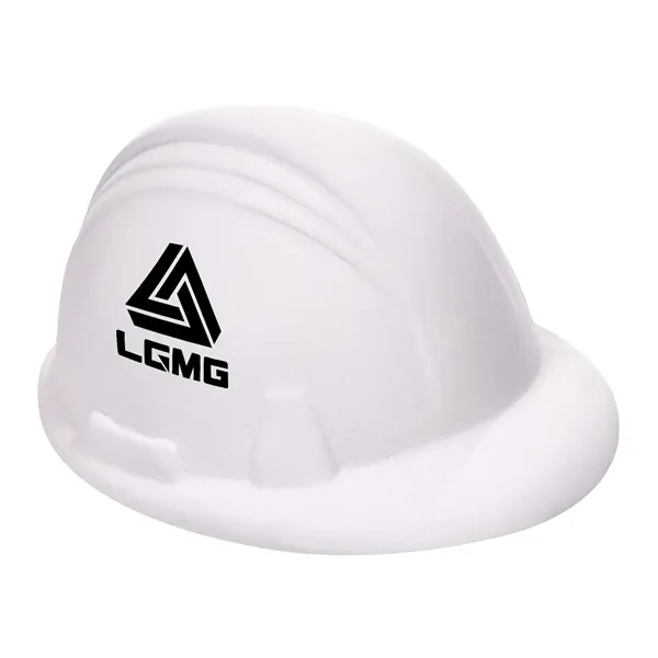 3.5" x 2.75" x 2" hard hat shaped stress reliever.... from ASI 63549 Jornik Manufacturing Corp / Jornik