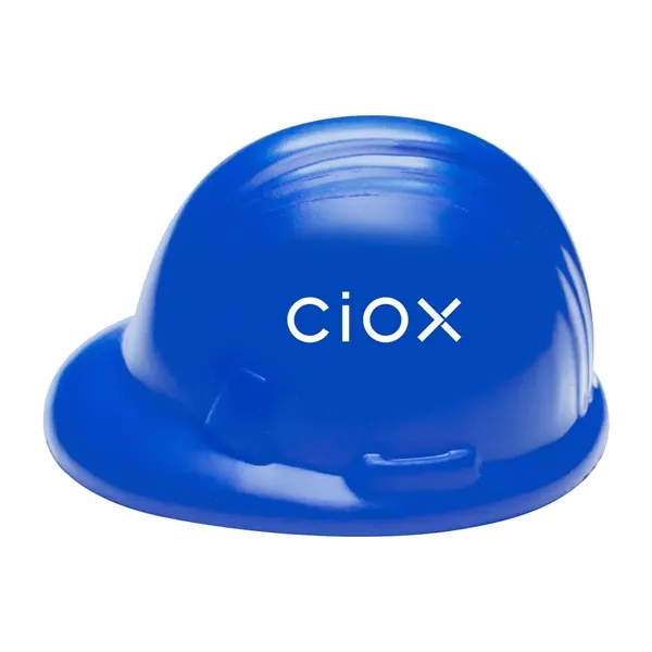 3.5" x 2.75" x 2" hard hat shaped stress reliever.... from ASI 63549 Jornik Manufacturing Corp / Jornik