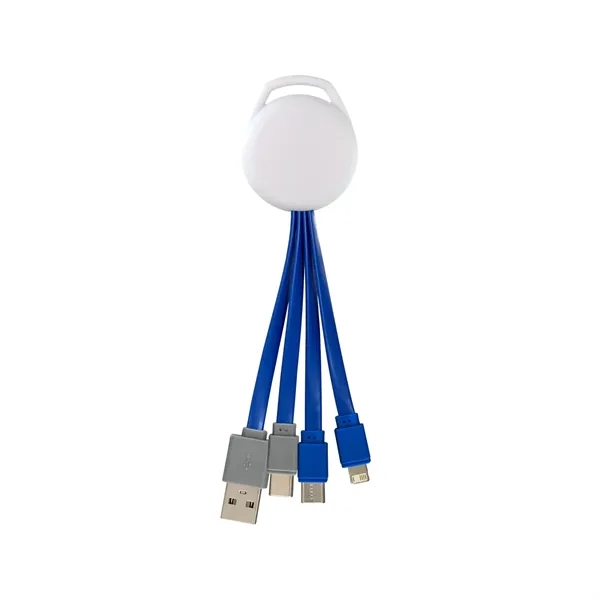 FULL COLOR VIVID DUAL INPUT 3-IN-1 CHARGING CABLE... from ASI 30208 A P Specialties / AP Specialties