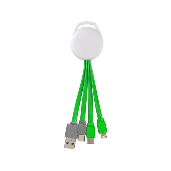 FULL COLOR VIVID DUAL INPUT 3-IN-1 CHARGING CABLE... from ASI 30208 A P Specialties / AP Specialties