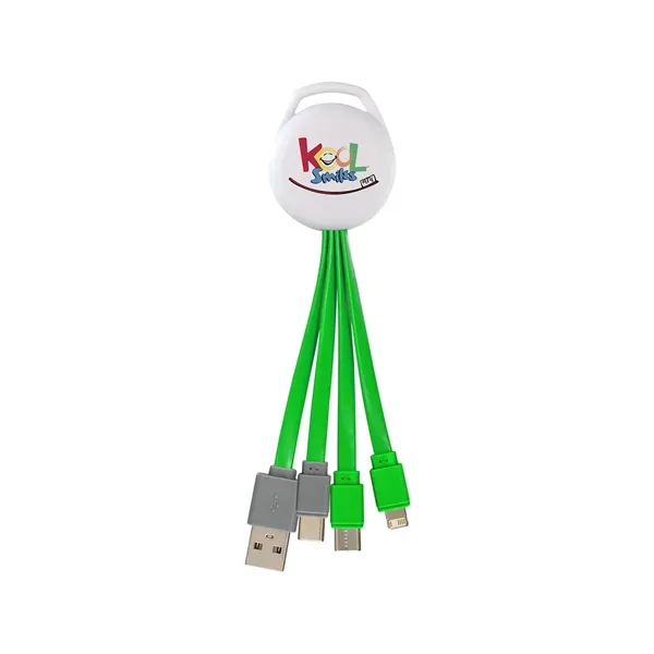 FULL COLOR VIVID DUAL INPUT 3-IN-1 CHARGING CABLE... from ASI 30208 A P Specialties / AP Specialties