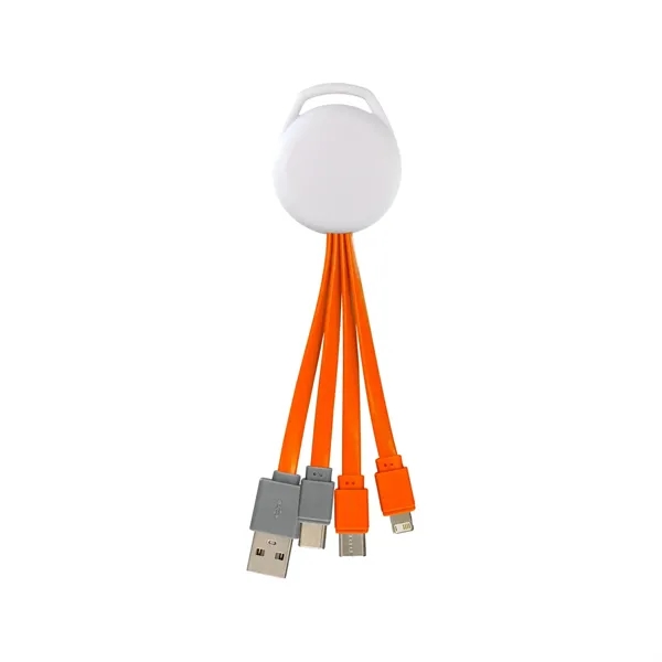 FULL COLOR VIVID DUAL INPUT 3-IN-1 CHARGING CABLE... from ASI 30208 A P Specialties / AP Specialties