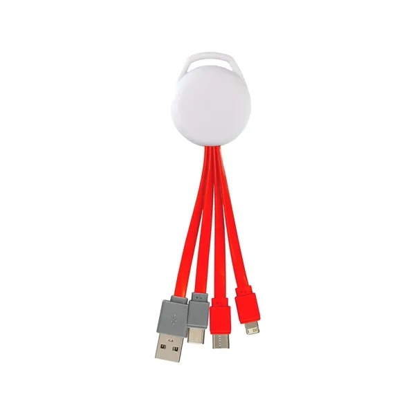 FULL COLOR VIVID DUAL INPUT 3-IN-1 CHARGING CABLE... from ASI 30208 A P Specialties / AP Specialties