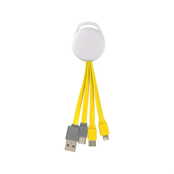FULL COLOR VIVID DUAL INPUT 3-IN-1 CHARGING CABLE... from ASI 30208 A P Specialties / AP Specialties