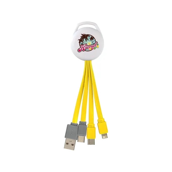 FULL COLOR VIVID DUAL INPUT 3-IN-1 CHARGING CABLE... from ASI 30208 A P Specialties / AP Specialties