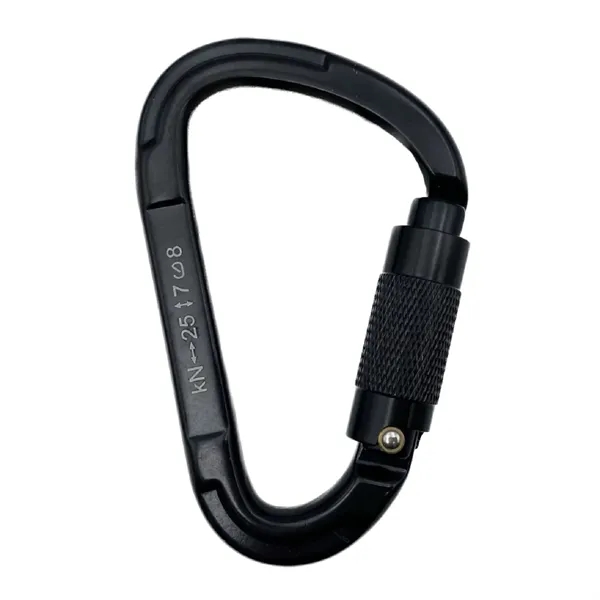 D-Shape twist gate carabiner plus laser engraving on 1 location plus... from ASI 37218 Athena Promo (tm)