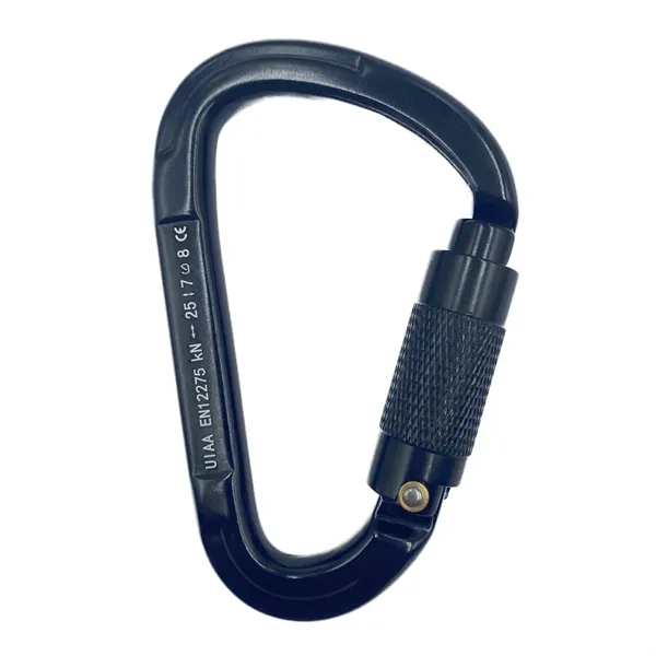 D-Shape twist gate carabiner plus laser engraving on 1 location plus... from ASI 37218 Athena Promo (tm)