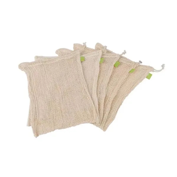 100% cotton mesh reusable bag plus 1c1p silkscreen imprint on sew-in... from ASI 37218 Athena Promo (tm)