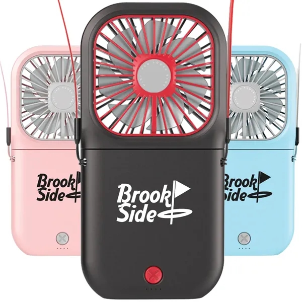 3,000mAh power bank with foldable neck fan.... from ASI 39552 BEL Promo