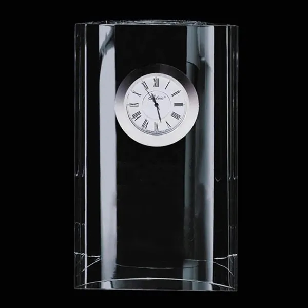 Optical crystal clock with curved back.... from ASI 84592 St Regis Group