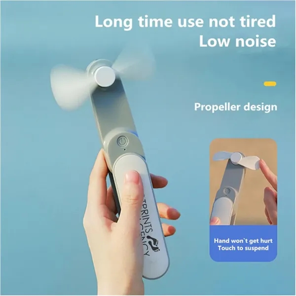 Rechargeable folding fan with flashlight function.... from ASI 39552 BEL Promo