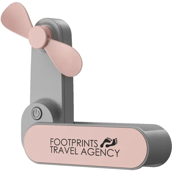 Rechargeable folding fan with flashlight function.... from ASI 39552 BEL Promo