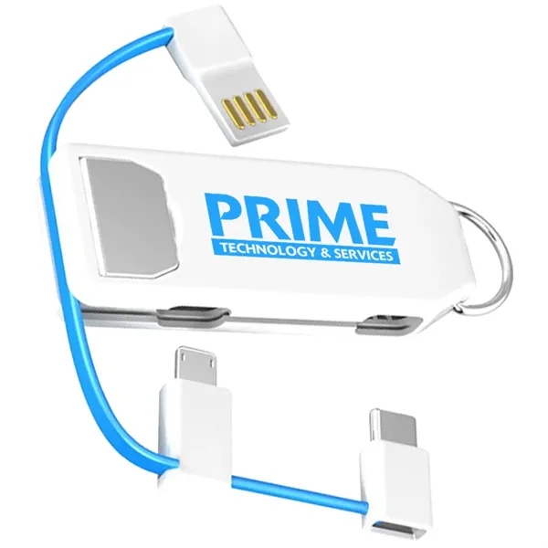 3-in-1 USB cable phone holder with keychain.... from ASI 39552 BEL Promo