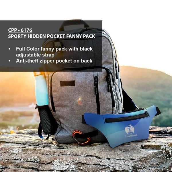 Sporty Hidden Pocket Fanny Pack... from ASI 30208 A P Specialties / AP Specialties