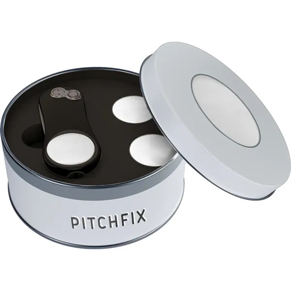 Divot with ABS handles, pencil sharpener, two ball markers, and tin.... from ASI 57653 Gold Bond