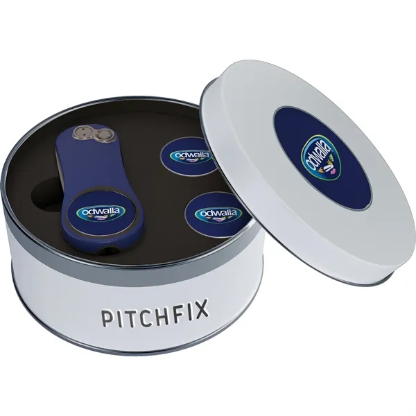 Divot with ABS handles, pencil sharpener, two ball markers, and tin.... from ASI 57653 Gold Bond