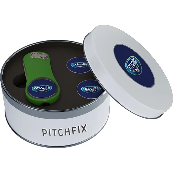 Divot with ABS handles, pencil sharpener, two ball markers, and tin.... from ASI 57653 Gold Bond