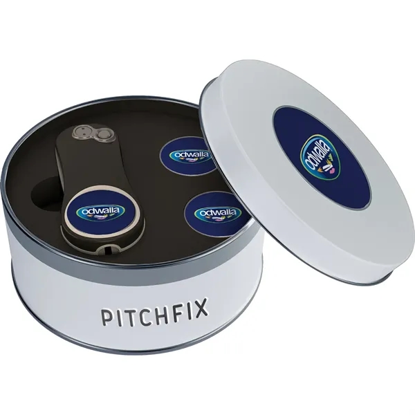 Divot with ABS handles, pencil sharpener, two ball markers, and tin.... from ASI 57653 Gold Bond