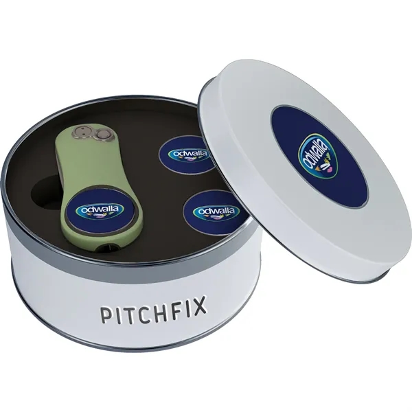 Divot with ABS handles, pencil sharpener, two ball markers, and tin.... from ASI 57653 Gold Bond