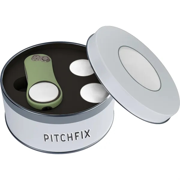 Divot with ABS handles, pencil sharpener, two ball markers, and tin.... from ASI 57653 Gold Bond
