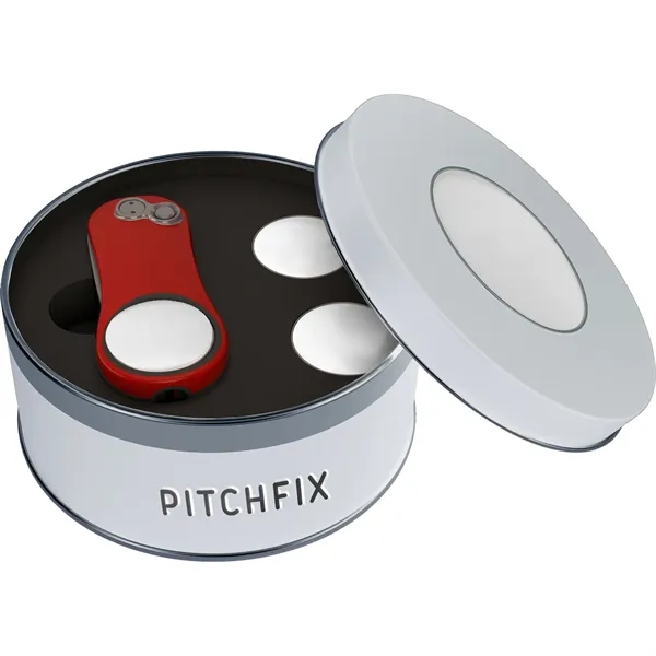 Divot with ABS handles, pencil sharpener, two ball markers, and tin.... from ASI 57653 Gold Bond