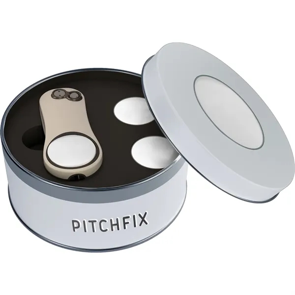 Divot with ABS handles, pencil sharpener, two ball markers, and tin.... from ASI 57653 Gold Bond