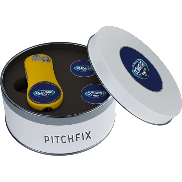 Divot with ABS handles, pencil sharpener, two ball markers, and tin.... from ASI 57653 Gold Bond
